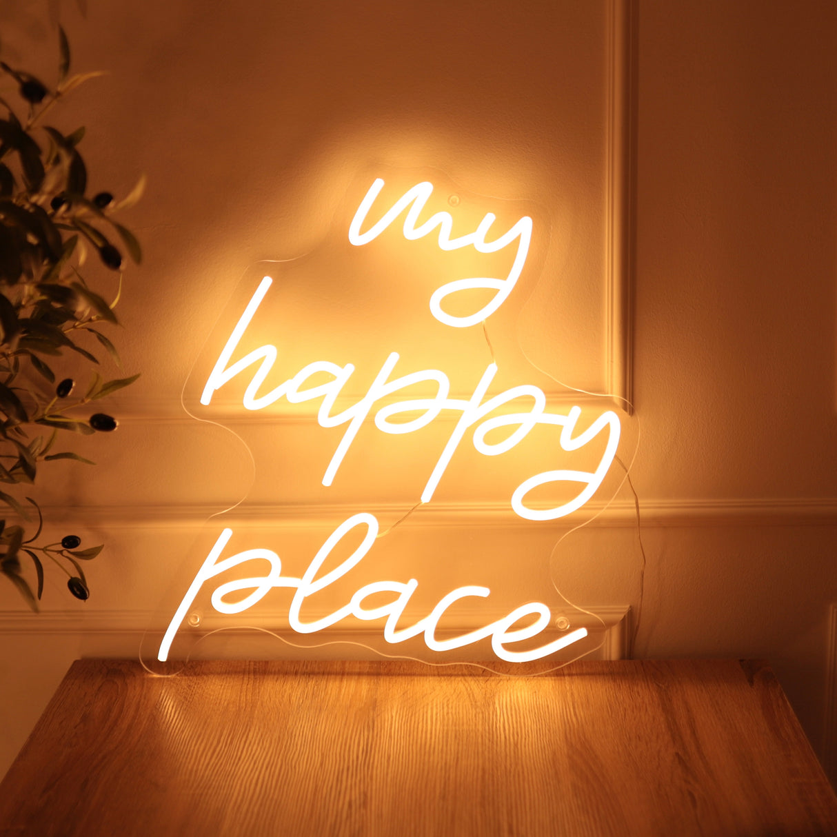 "my happy place"- LED Sign