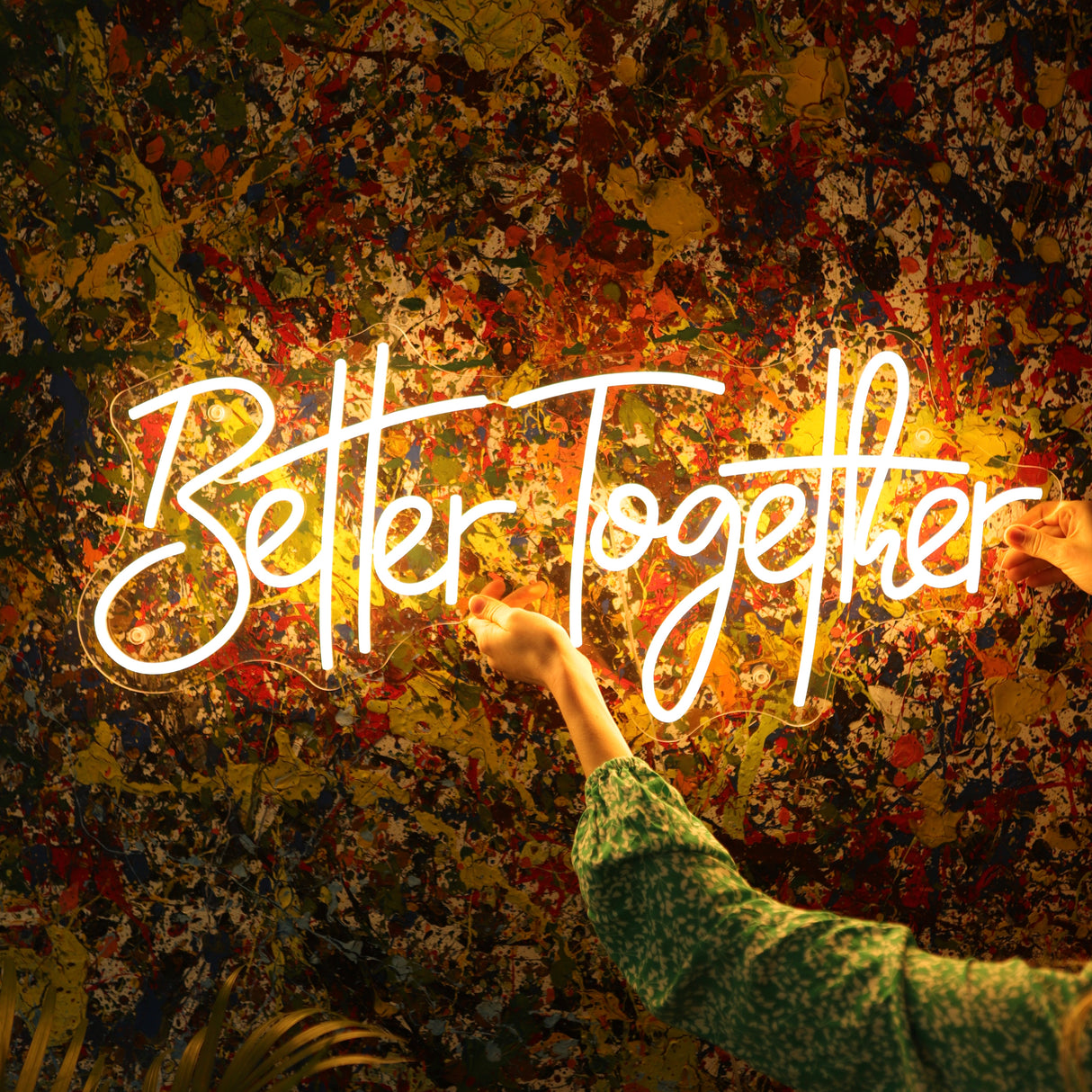 "Better Together" - LED Schriftzug