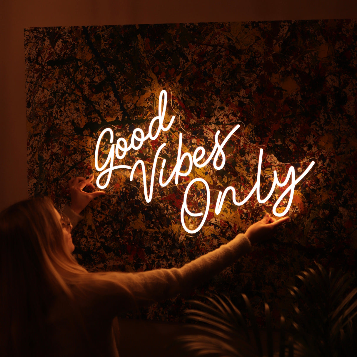 "Good Vibes Only" - LED Sign