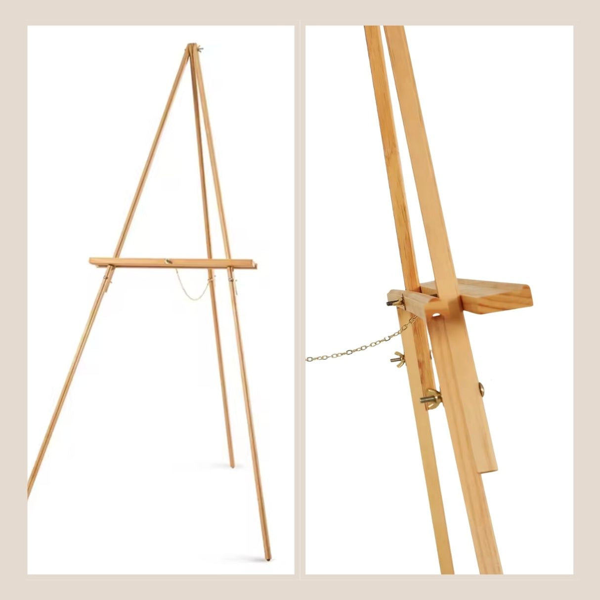 Large wooden easel