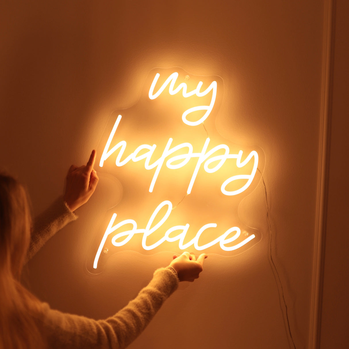 "my happy place"- LED Sign