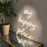 "my happy place"- LED Schriftzug