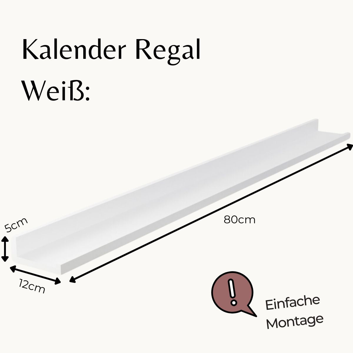 Kalender Wandregal