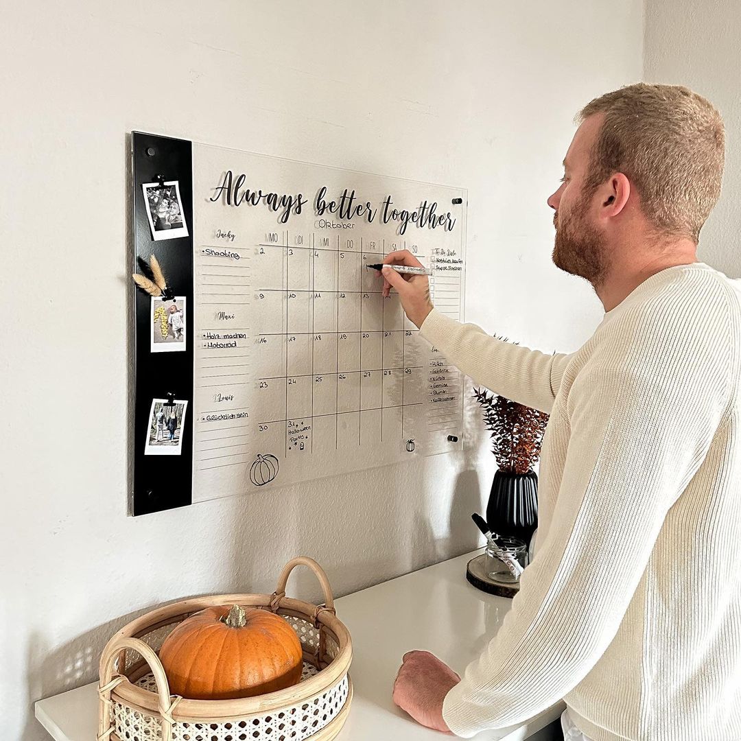 3 Person Family Planner with Magnetic Board