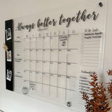 3 Person Family Planner with Magnetic Board